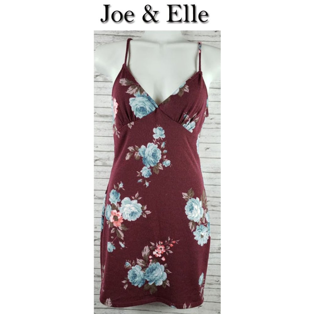 Joe & Elle Floral Bodycon Dress Medium NWT